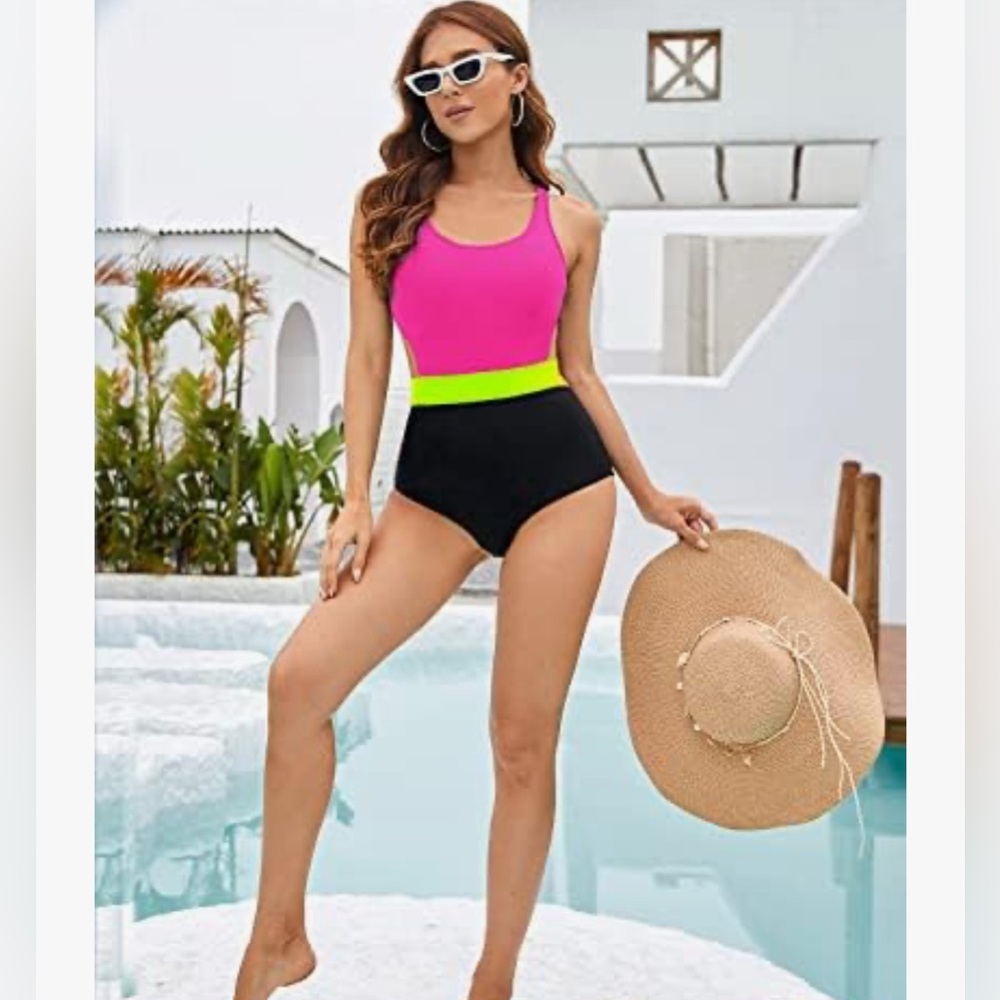 NWT - MOLYBELL - One Piece Swimsuit for Women High Waisted Swimsuit - Picture 5 of 7